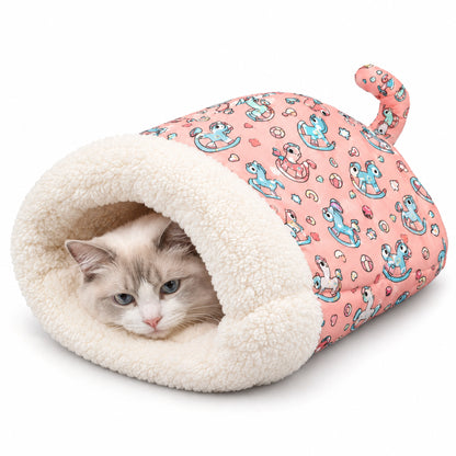 Saco de dormir afelpado para gatos